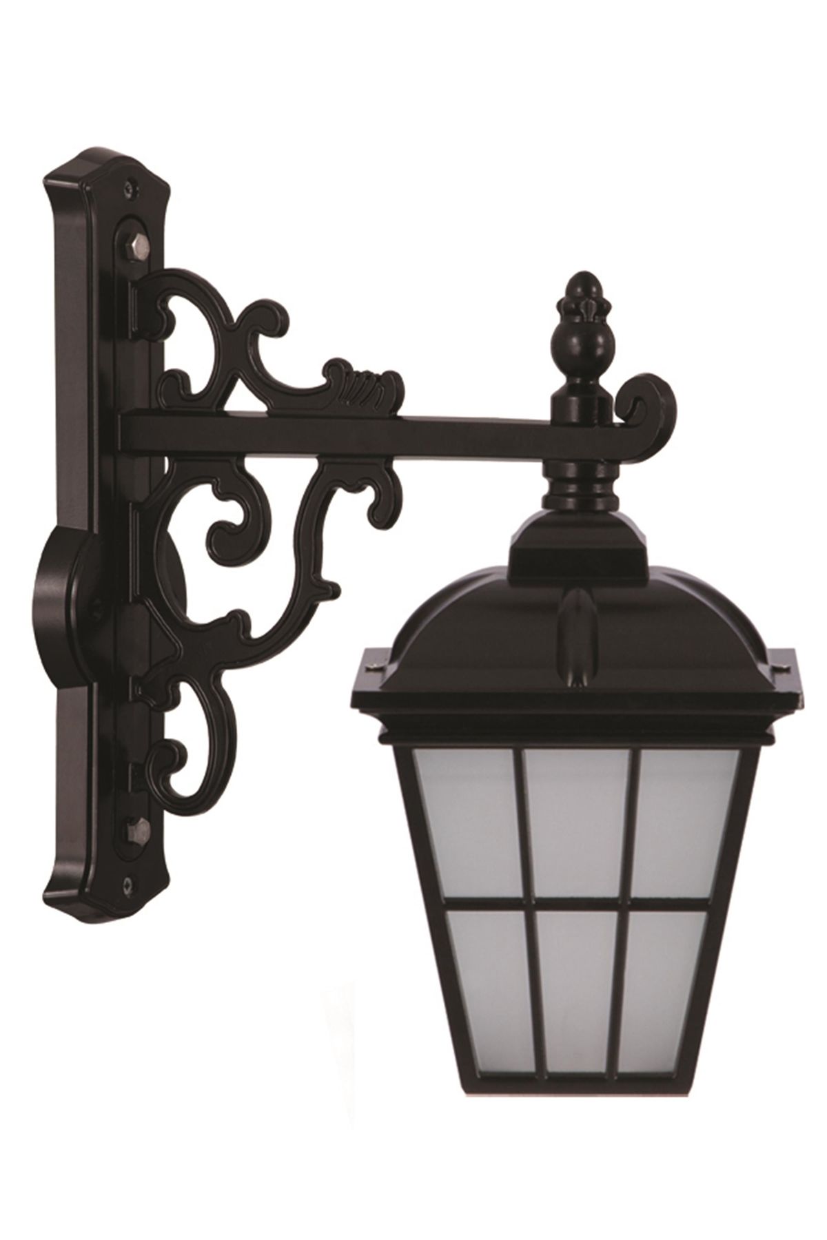 Bahçe Aplik E27 12W 40x23cm Alüminyum Siyah Dorbien-BAP-68046-BSY-M2-OP