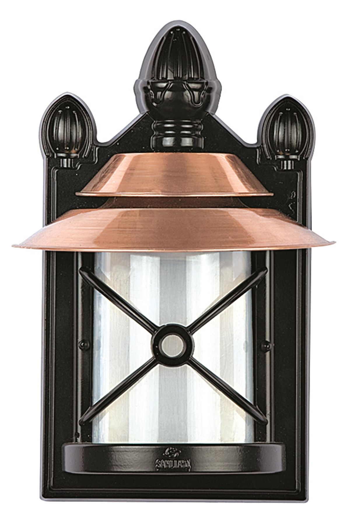 Bahçe Aplik E27 12W 25x20cm Alüminyum Kahverengi/Siyah Dorbien-BAP-68049-BKR-M4-OP