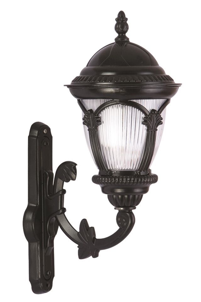 Bahçe Aplik E27 12W 35x25cm Alüminyum Siyah Dorbien-BAP-68052-BSY-M1