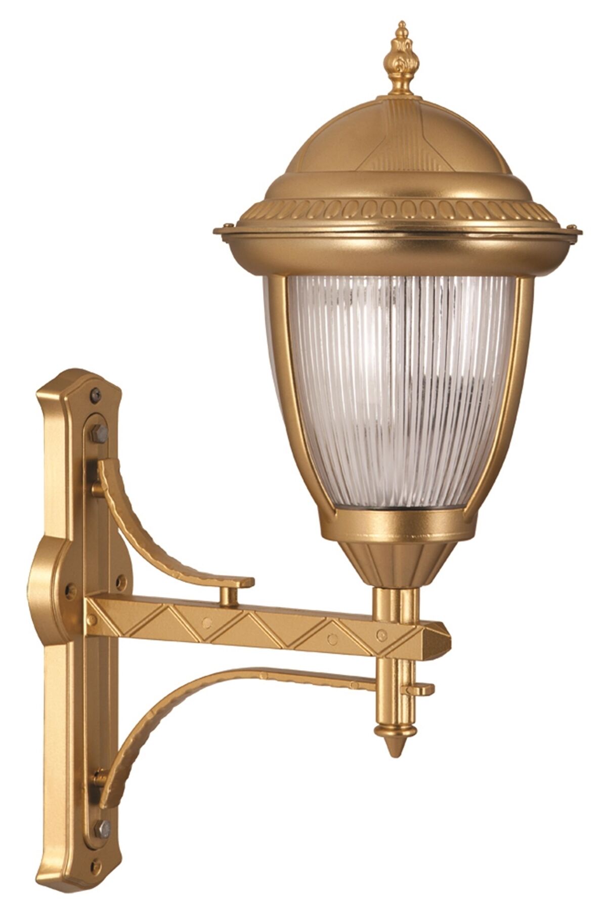 Bahçe Aplik E27 12W 35cm Alüminyum Sarı Dorbien-BAP-68053-BSA-M1