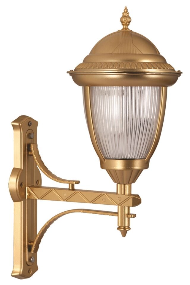 Bahçe Aplik E27 12W 35cm Alüminyum Sarı Dorbien-BAP-68053-BSA-M1
