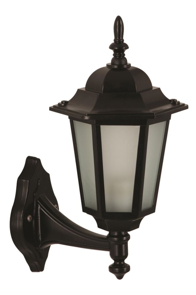 Bahçe Aplik E27 12W 25x20cm Alüminyum Siyah Dorbien-BAP-68061-BSY-M1-OP