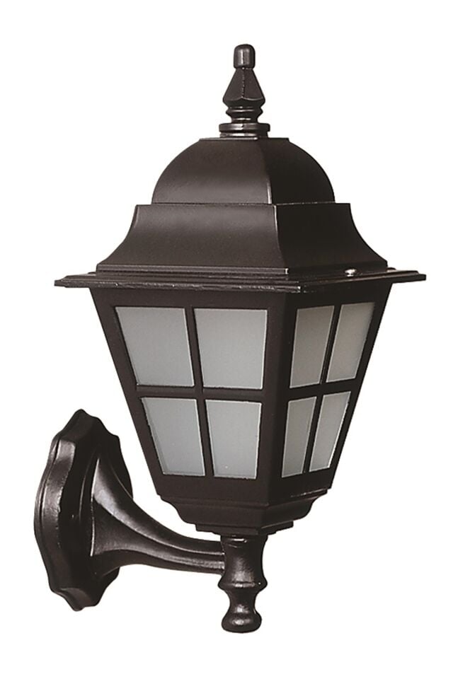 Bahçe Aplik E27 12W 25x18cm Alüminyum Siyah Dorbien-BAP-68062-BSY-M1-OP