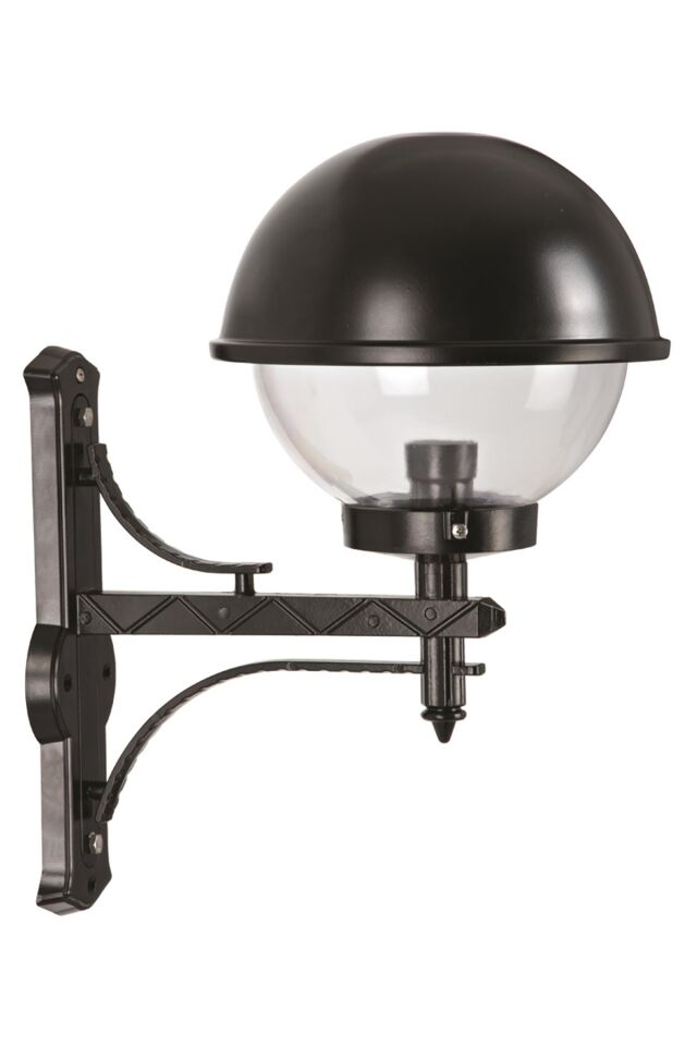 Bahçe Aplik E27 12W 40x30cm Alüminyum Siyah Dorbien-BAP-68064-BSY