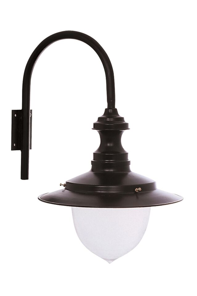 Bahçe Aplik E27 12W 40x35cm Alüminyum Siyah Dorbien-BAP-68071-M2-OP