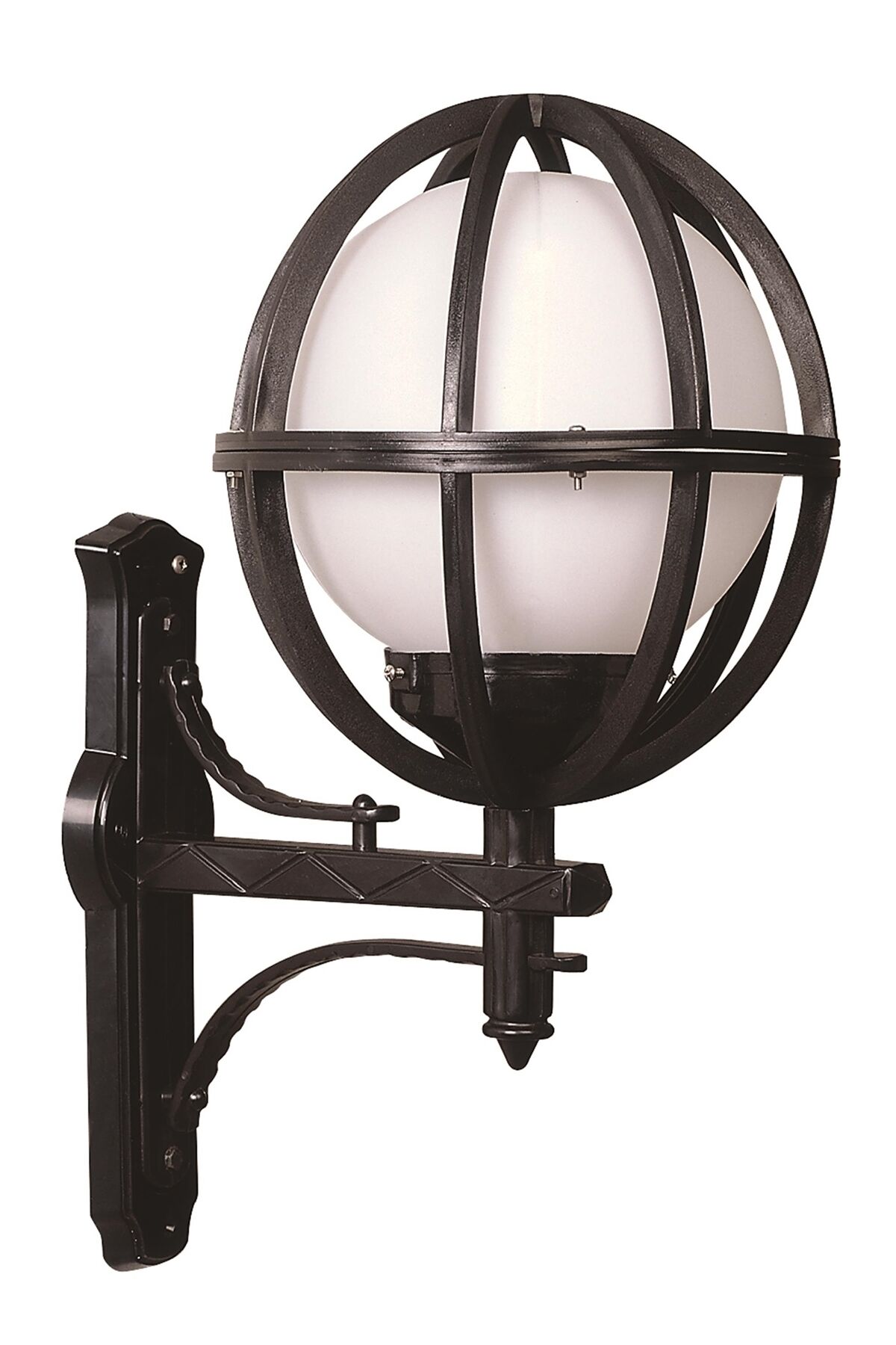 Bahçe Aplik E27 12W 40x30cm ABS Siyah Dorbien-BAP-68080-BSY-M6-OP
