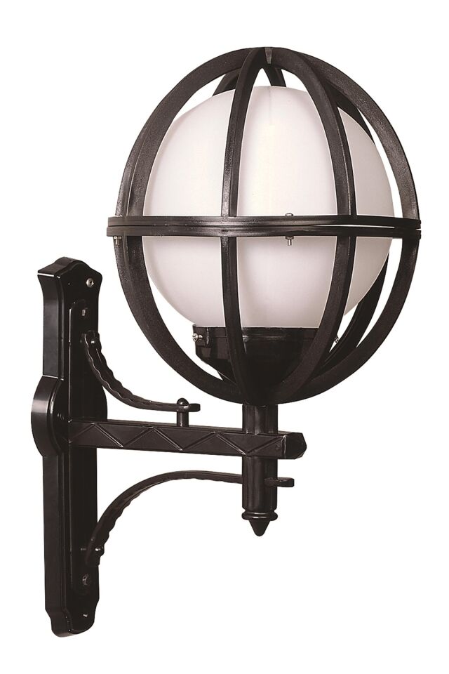 Bahçe Aplik E27 12W 40x30cm ABS Siyah Dorbien-BAP-68080-BSY-M6-OP