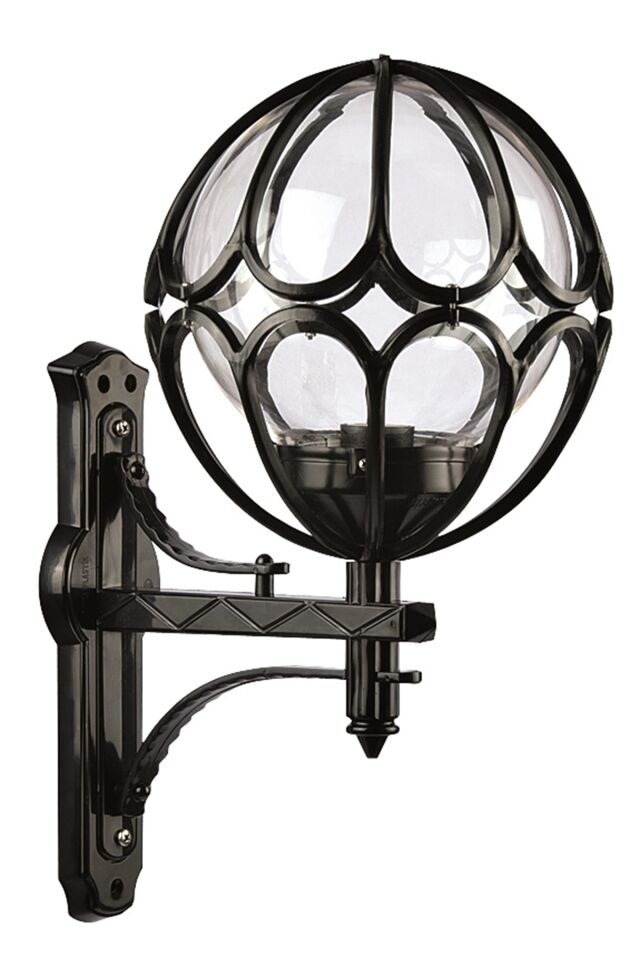 Bahçe Aplik E27 12W 40x30cm ABS Siyah Dorbien-BAP-68081-BSY-M3