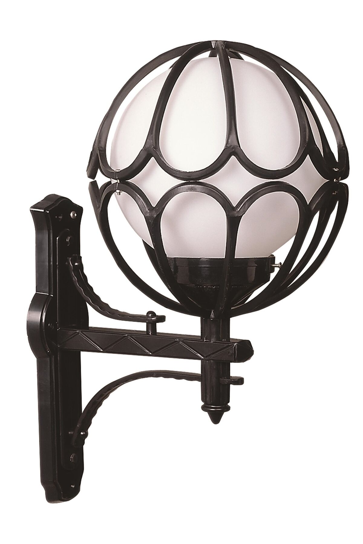 Bahçe Aplik E27 12W 40x30cm ABS Siyah Dorbien-BAP-68081-BSY-M7-OP