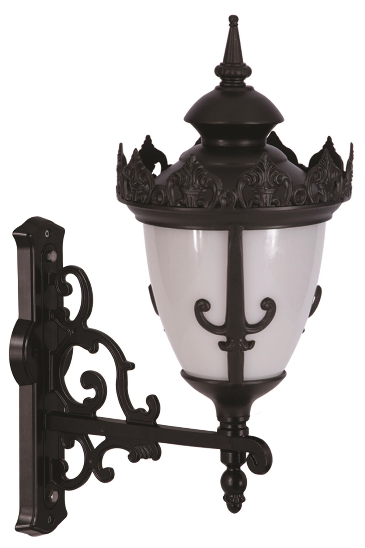 Bahçe Aplik E27 12W 40cm Alüminyum Siyah Dorbien-BAP-68089-BSY-OP