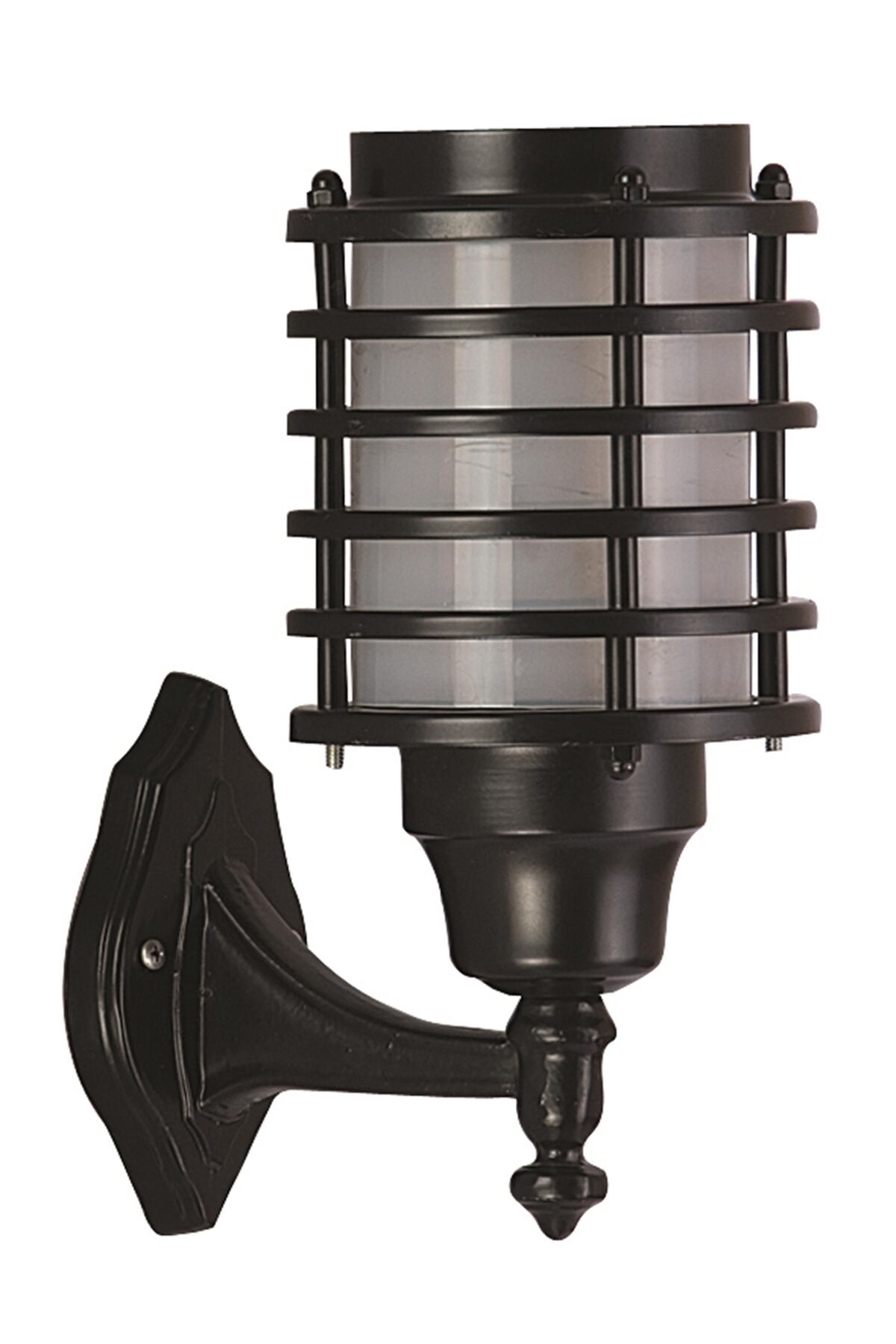 Bahçe Aplik E27 12W 25cm Alüminyum Siyah Dorbien-BAP-68128-BSY