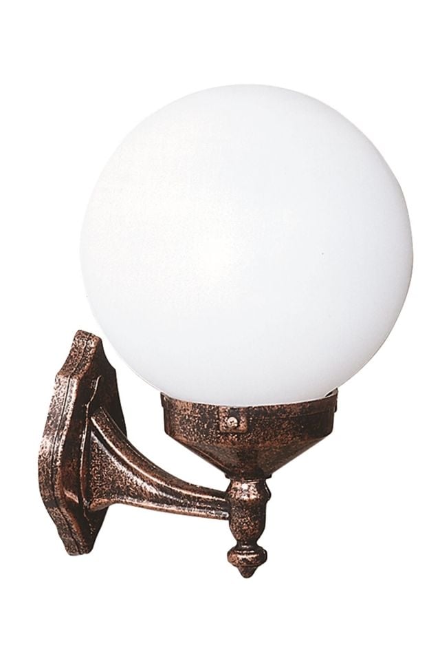 Bahçe Aplik E27 12W 30x25cm ABS Kahverengi Dorbien-BAP-68160-BKR-OP
