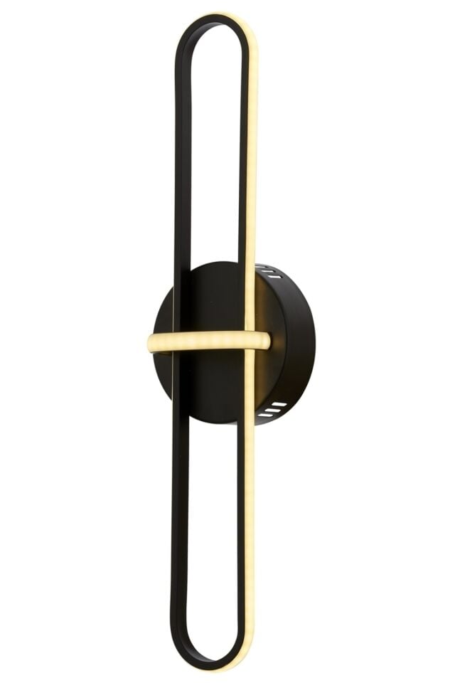 Arda Aplik LED 14W 15x13cm Metal Siyah Avonni-AP-1829-2BSY