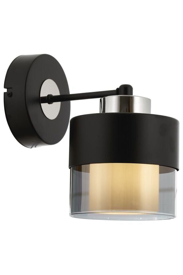 Cabin Aplik E27 12W 14x19cm Metal Siyah Avonni-AP-4288-1BSY