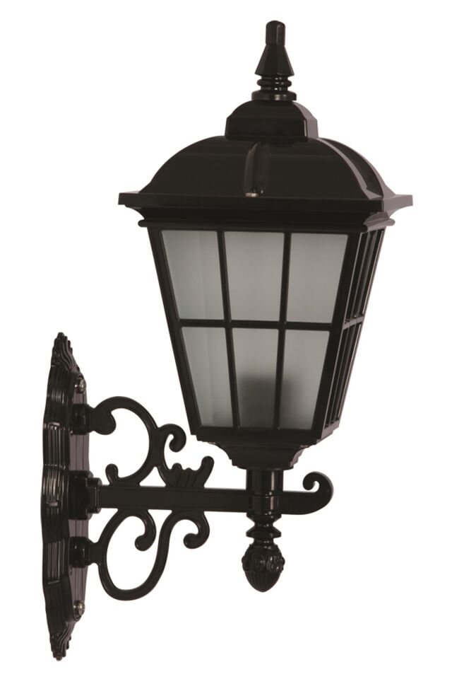 Bahçe Aplik E27 12W 28x20cm ABS Siyah Dorbien-BAP-68183-BSY-M1