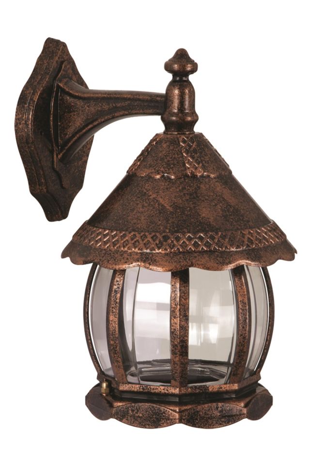 Bahçe Aplik E27 12W 30cm ABS Kahverengi Dorbien-BAP-68184-BKR-M1