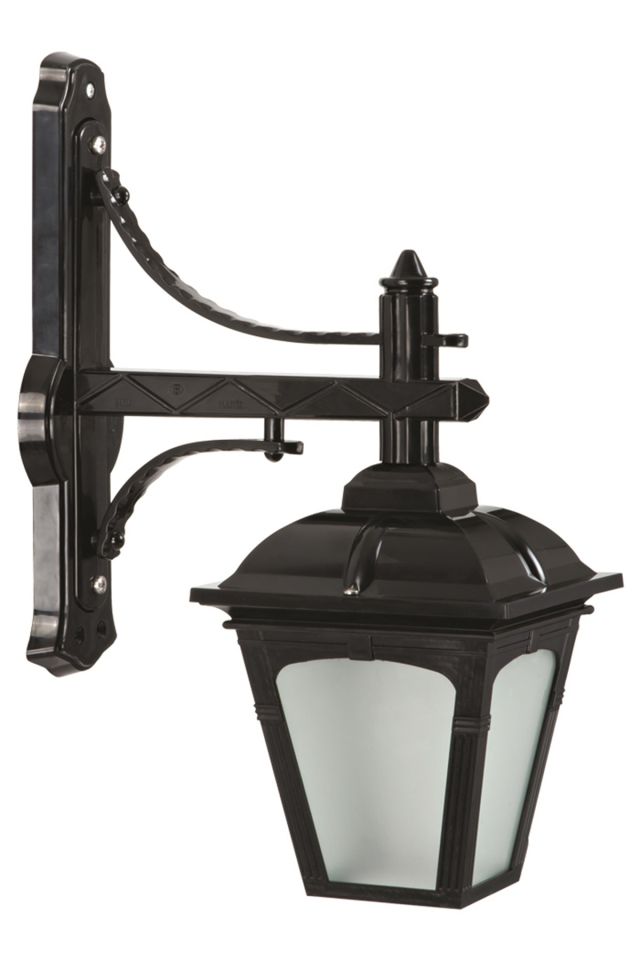 Bahçe Aplik E27 12W 40x20cm ABS Siyah Dorbien-BAP-68185-BSY-M2