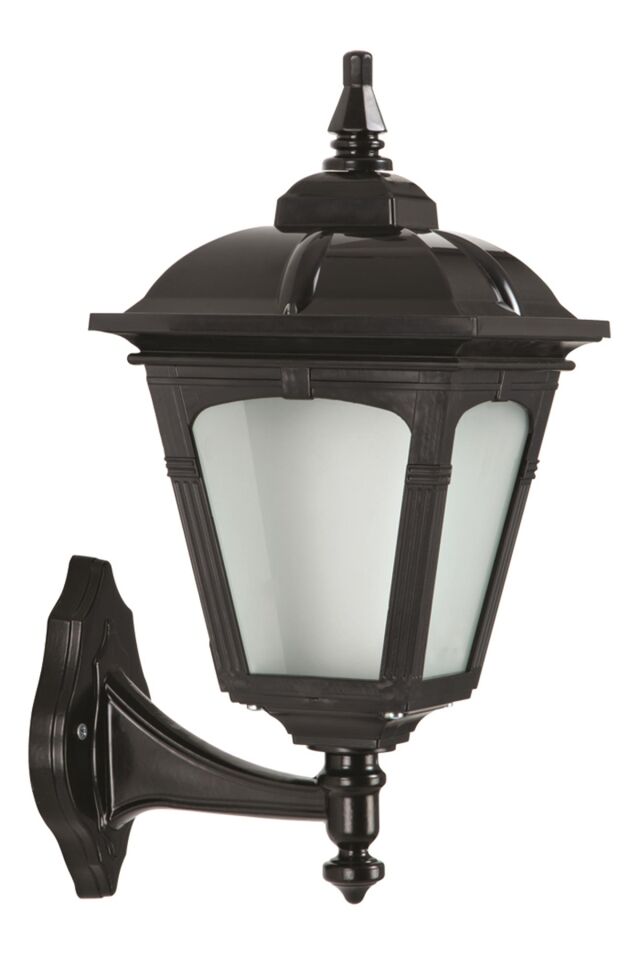 Bahçe Aplik E27 12W 25x20cm ABS Siyah Dorbien-BAP-68185-BSY-M4