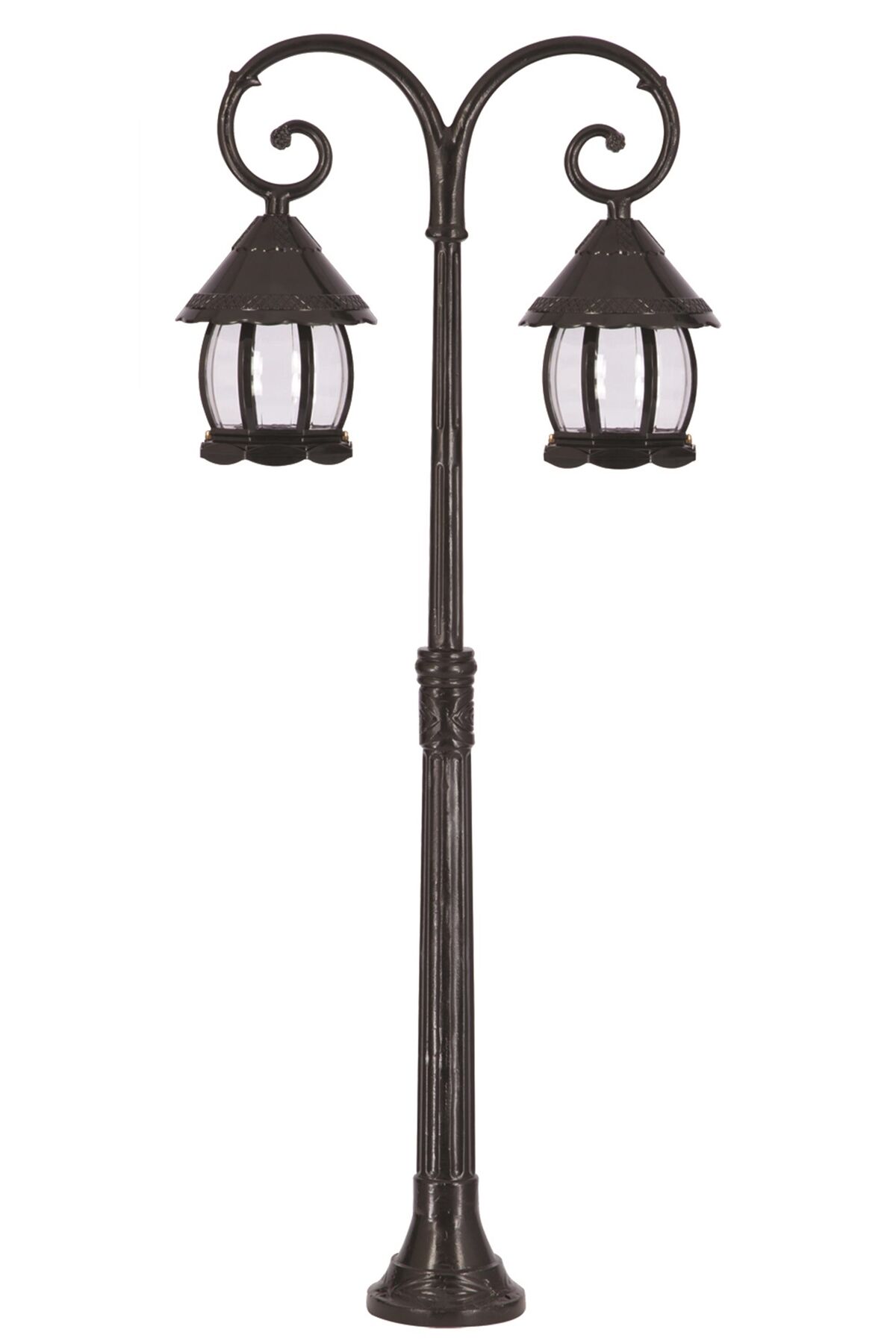 Bahçe Set Üstü Aydınlatma E27 24W 56x20cm Alüminyum Siyah Dorbien-BSU-68184-2BSY