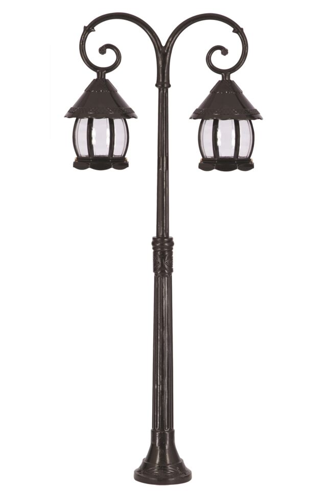 Bahçe Set Üstü Aydınlatma E27 24W 56x20cm Alüminyum Siyah Dorbien-BSU-68184-2BSY