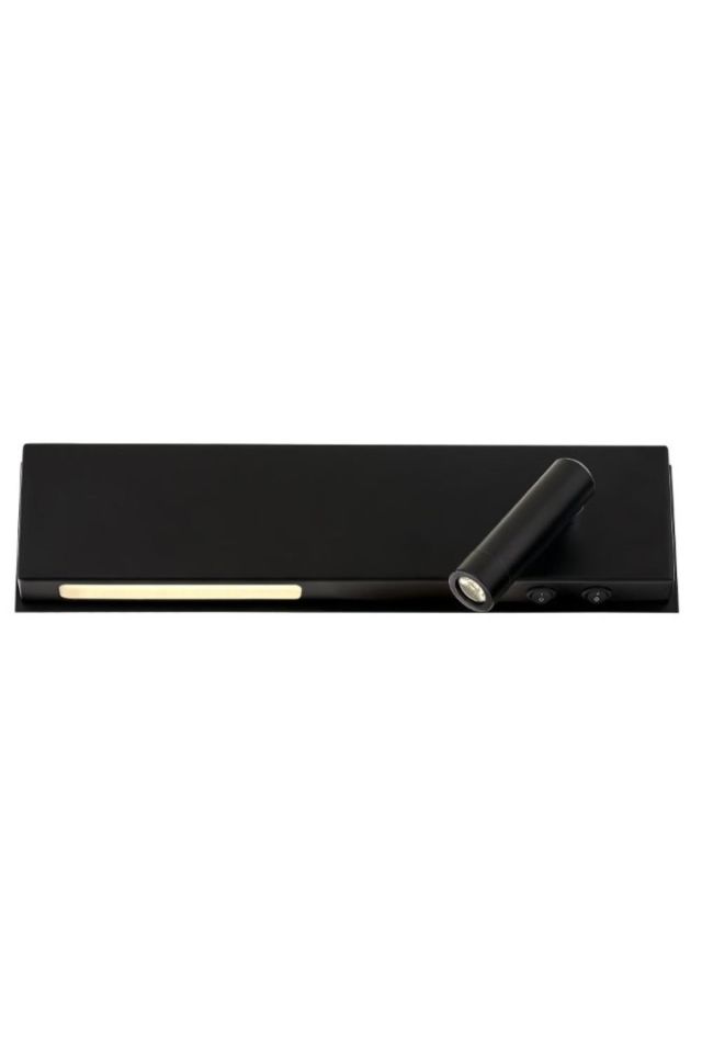 Cam Aplik LED 3W 40x2cm Metal Siyah Avonni-AP-65256-BSY