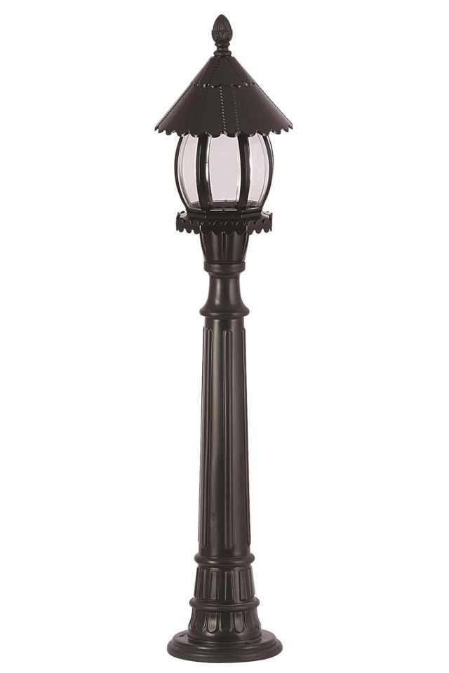 Bahçe Set Üstü Aydınlatma E27 12W 20cm ABS Siyah Dorbien-BSU-68184-BSY-M2-B