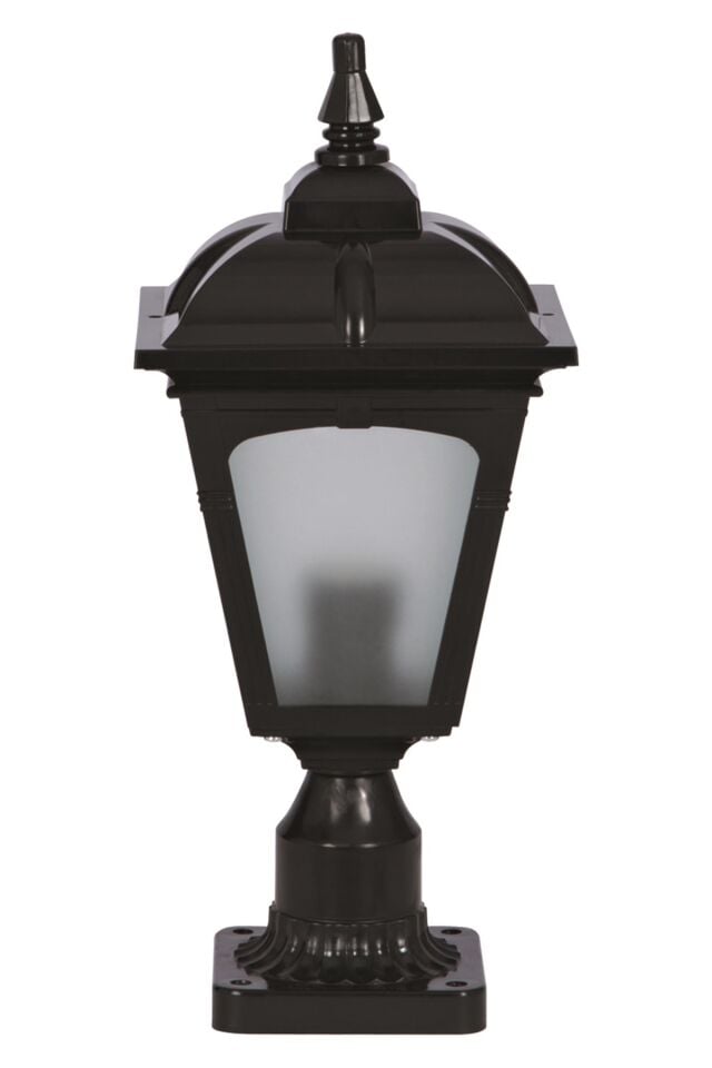 Bahçe Set Üstü Aydınlatma E27 12W 20cm ABS Siyah Dorbien-BSU-68185-BSY-K