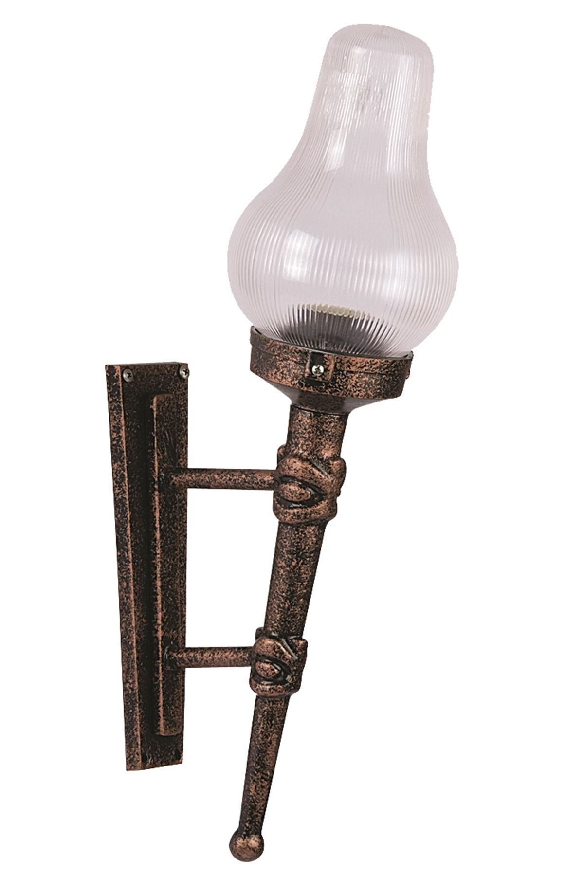 Bahçe Aplik E27 12W 30x20cm ABS Kahverengi Dorbien-BAP-68192-BKR