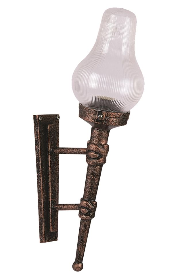 Bahçe Aplik E27 12W 30x20cm ABS Kahverengi Dorbien-BAP-68192-BKR