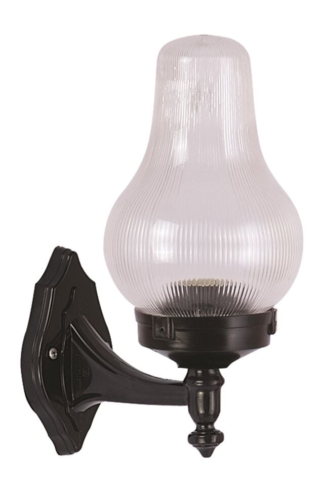 Bahçe Aplik E27 12W 25x20cm ABS Siyah Dorbien-BAP-68192-BSY
