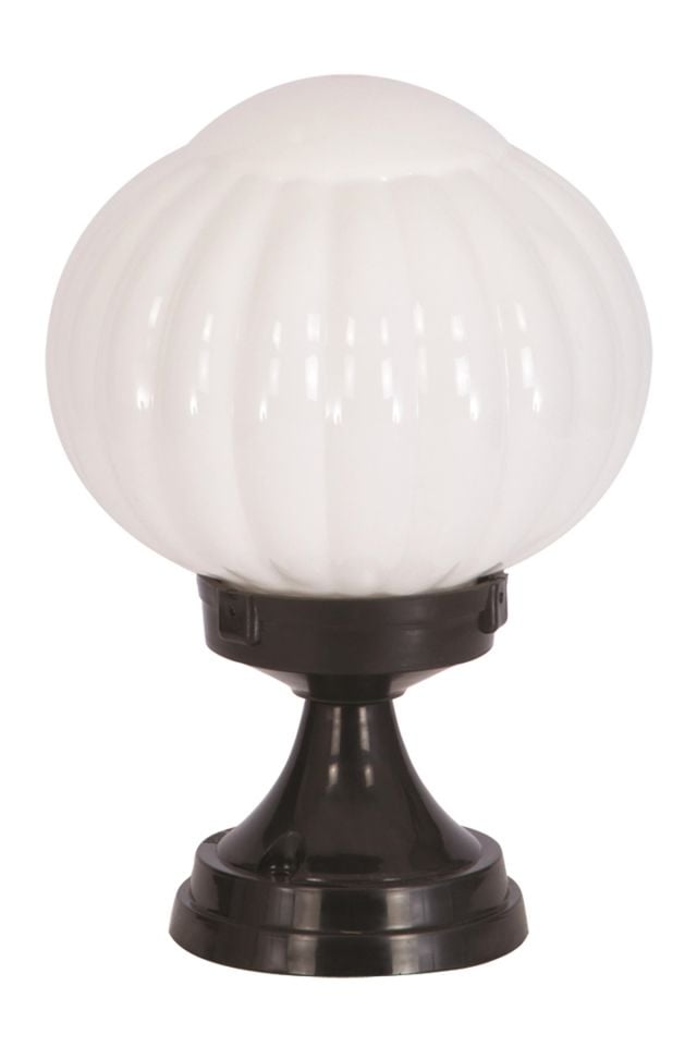 Bahçe Set Üstü Aydınlatma E27 12W 20cm Alüminyum Siyah Dorbien-BSU-68187-BSY-M3-KOP