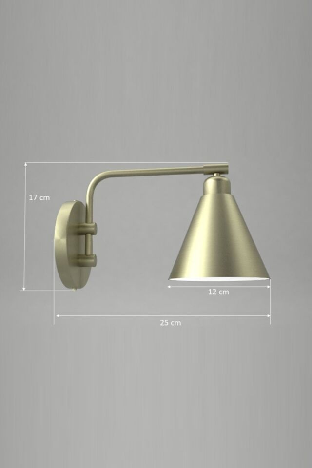 Wendy Aplik E27 12W 25x12cm Metal Eskitme Avonni-AP-62077-01