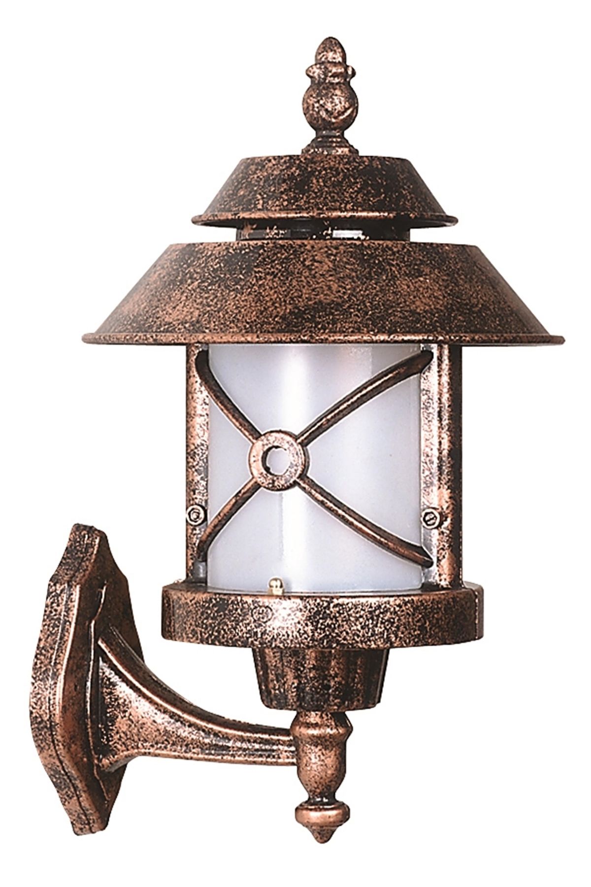 Bahçe Aplik E27 12W 30x26cm ABS Kahverengi Dorbien-BAP-68199-BKR-M1