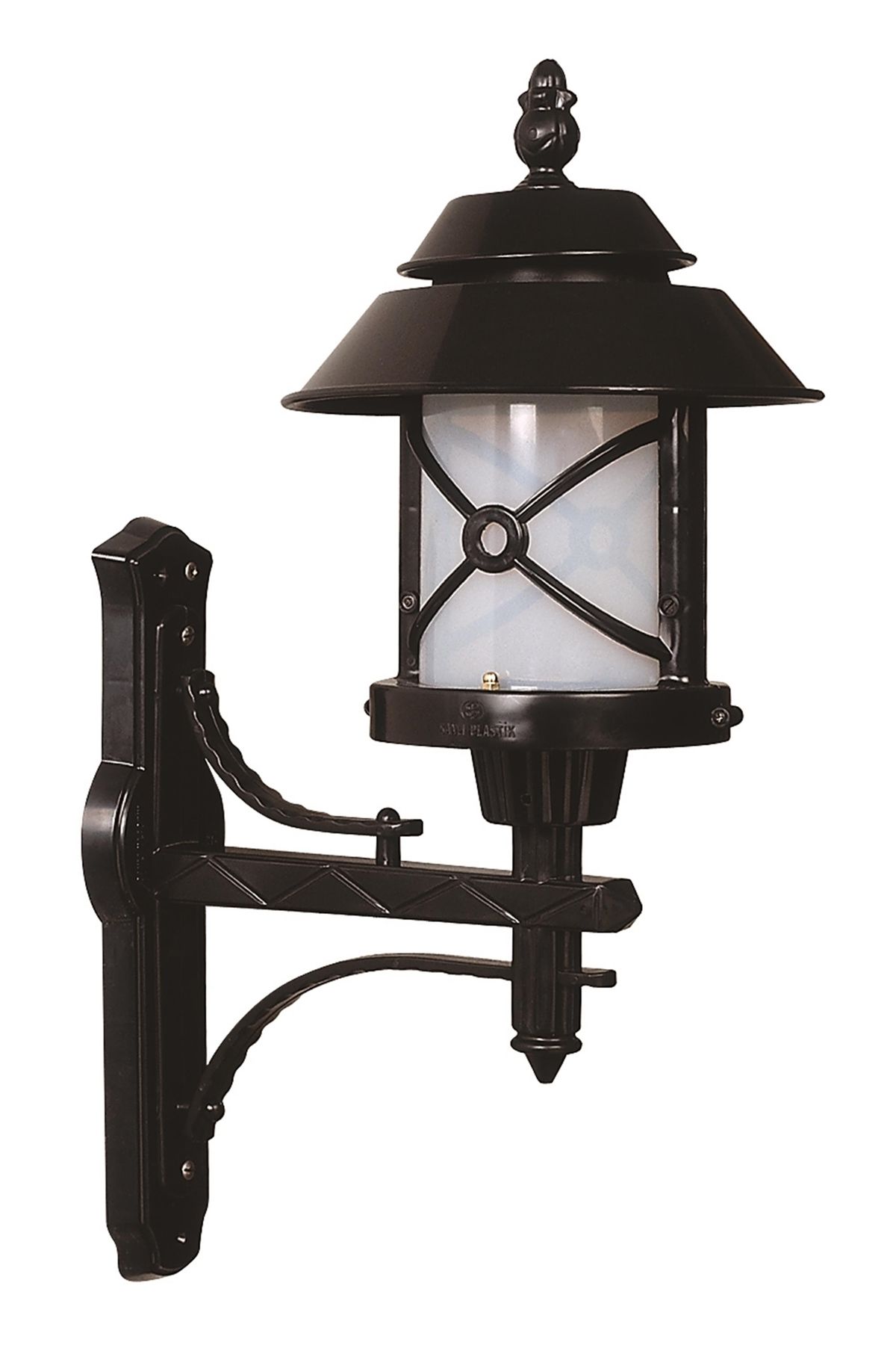 Bahçe Aplik E27 12W 36x26cm ABS Siyah Dorbien-BAP-68199-BSY