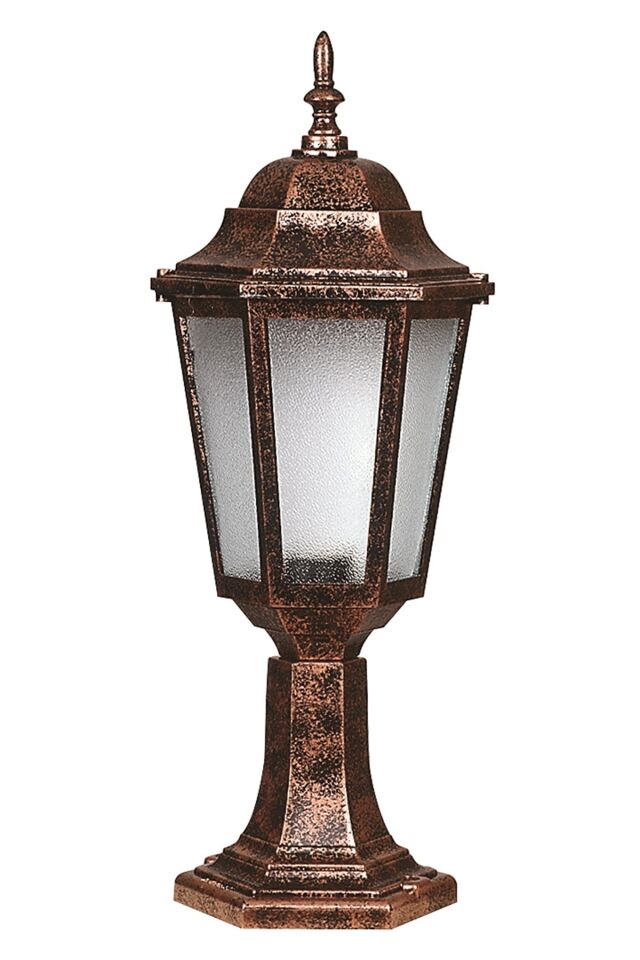 Bahçe Set Üstü Aydınlatma E27 12W 23cm ABS Kahverengi Dorbien-BSU-68188-BKR-K