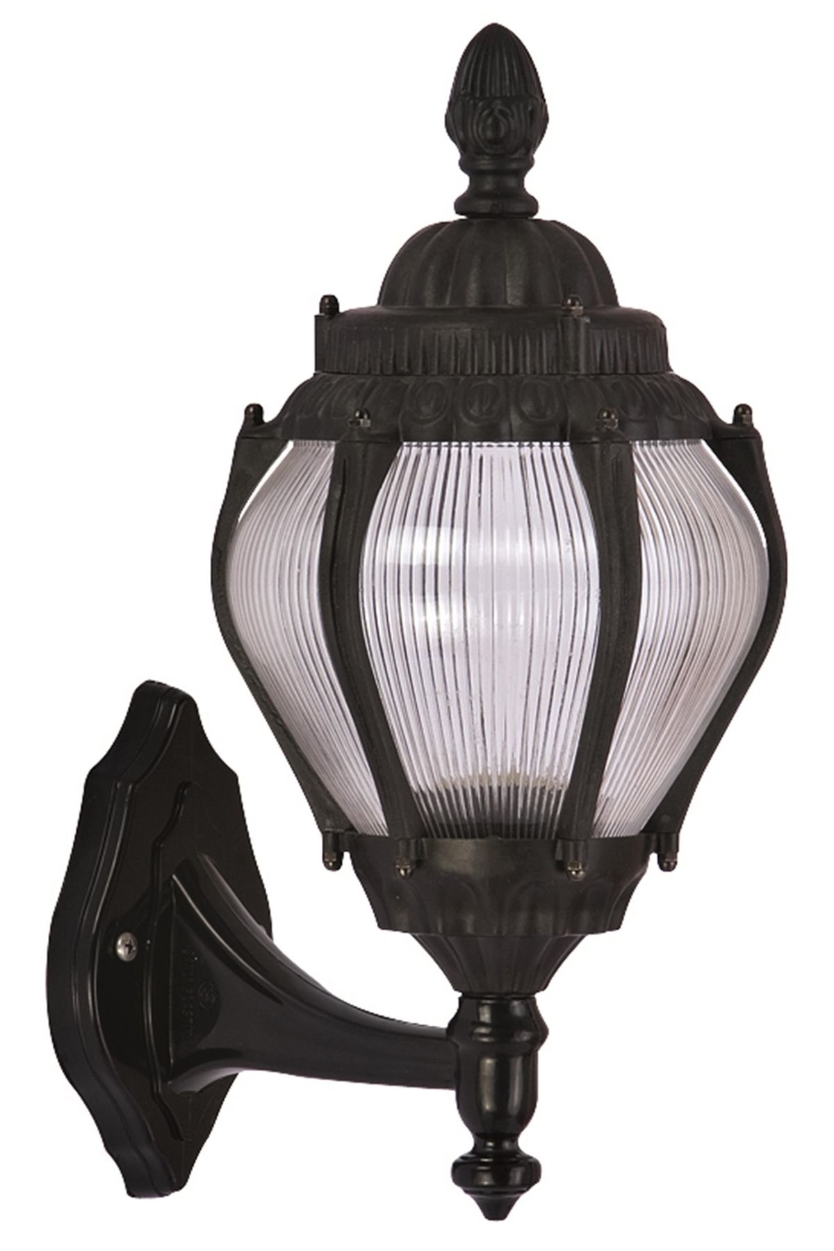 Bahçe Aplik E27 12W 27x20cm ABS Siyah Dorbien-BAP-68202-BSY-M2