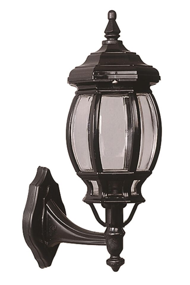 Bahçe Aplik E27 12W 25x18cm Alüminyum Siyah Dorbien-BAP-68208-BSY-M1