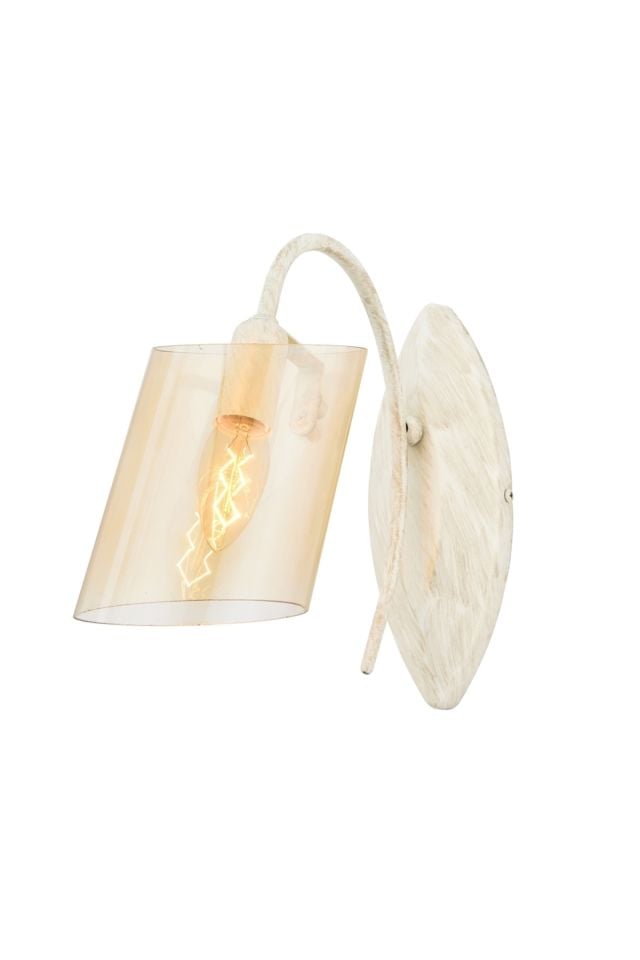 Sima Aplik E14 6W 10x30cm Metal Beyaz Avonni-AP-1210-1B