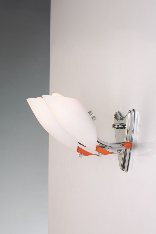 Sima Aplik E27 24W 15x32cm Metal Kahverengi/Krom Avonni-AP-1220-2K