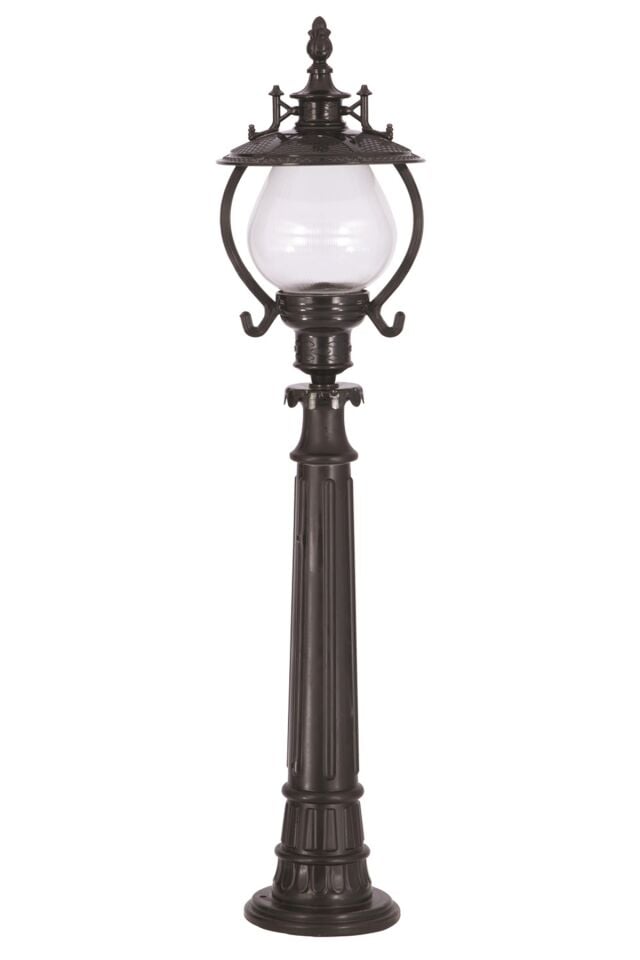 Bahçe Set Üstü Aydınlatma E27 12W 25cm ABS Siyah Dorbien-BSU-68205-BSY-B