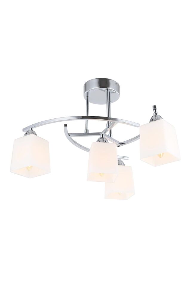 Seda Modern Avize E27 48W 51cm Metal Krom Avonni-AV-1373-4K