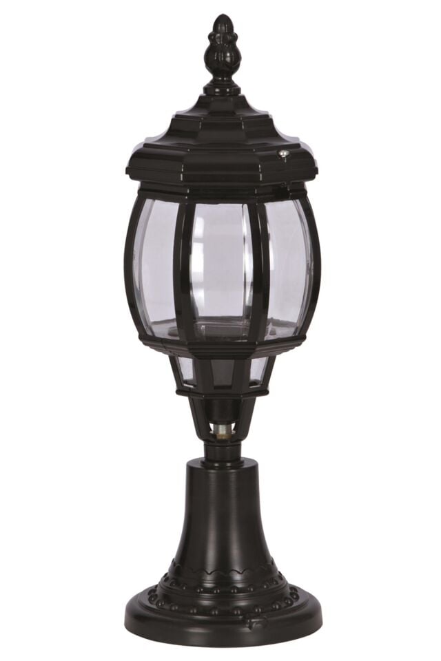 Bahçe Set Üstü Aydınlatma E27 12W 18cm Alüminyum Siyah Dorbien-BSU-68208-BSY-K