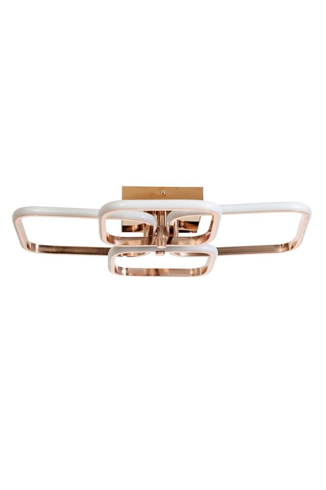 Fly Modern Avize LED 49W 56x46cm Alüminyum Profil Bakır Dorbien-AR-6101-4BKR
