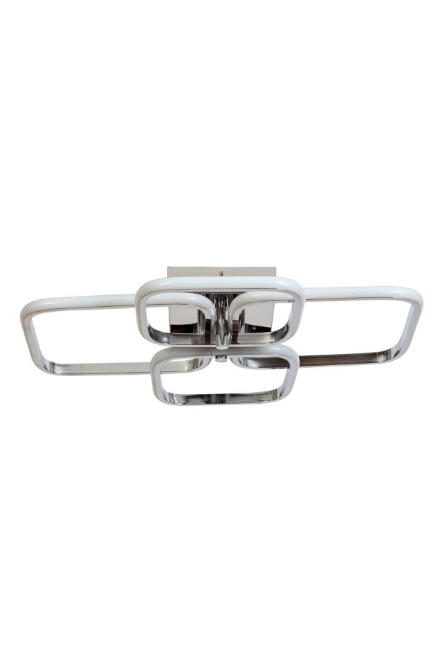 Fly Modern Avize LED 49W 56x46cm Alüminyum Profil Krom Dorbien-AR-6101-4K