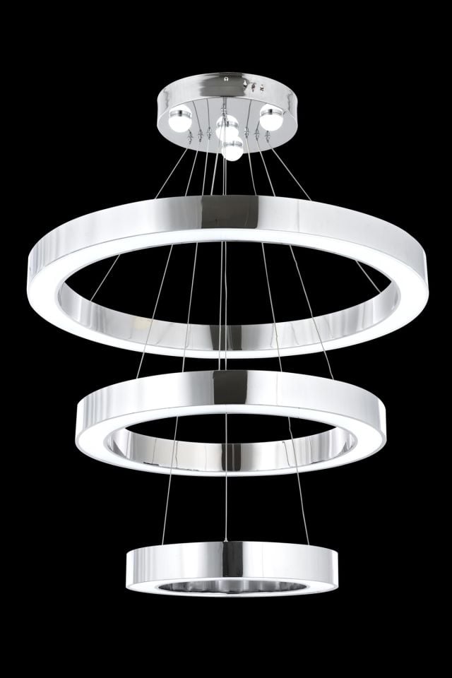 Ada Modern Avize LED 190W 80cm Metal Krom Avonni-AV-1573-K-80-60-40