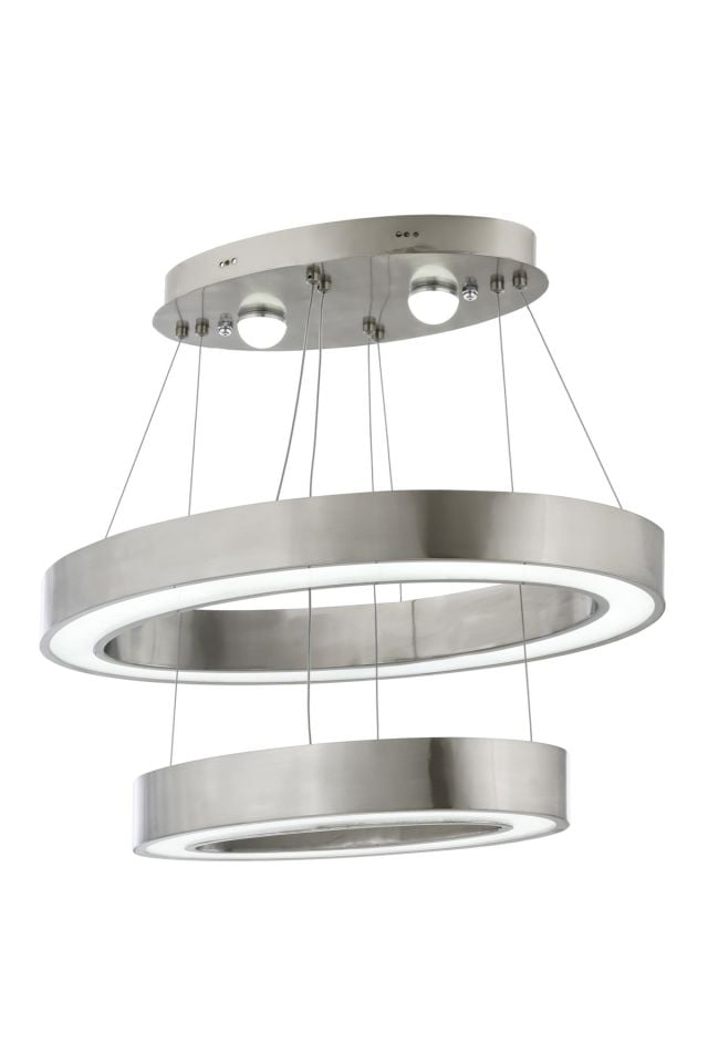 Ada Modern Avize LED 75W 60x30cm Metal Nikel Avonni-AV-1573-N60X30-ELLIPSE