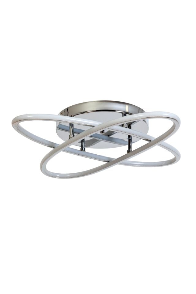 Atom Modern Avize LED 79W 64x64cm Alüminyum Profil Krom Dorbien-AR-6110-2K