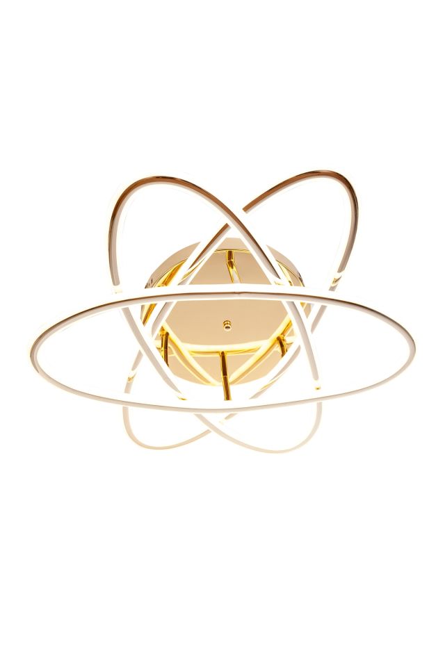 Atom Modern Avize LED 120W 64x64cm Alüminyum Profil Bakır Dorbien-AR-6111-3BKR