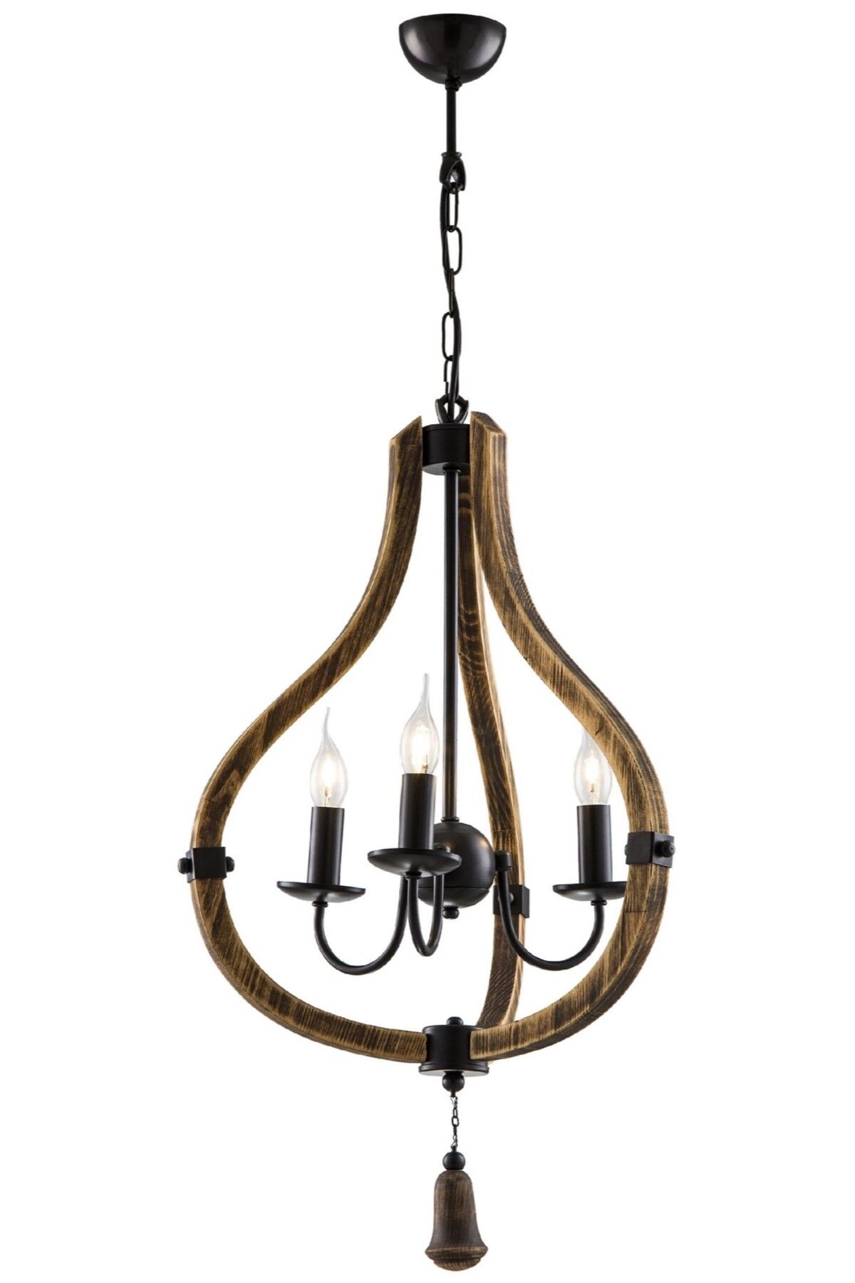 Bella Modern Avize E14 18W 50cm Metal Siyah Avonni-AV-1599-3B-BSY