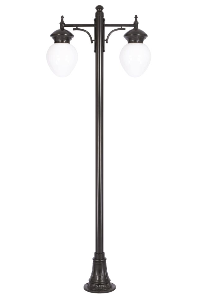 Bahçe Direkleri E27 24W 85x25cm Alüminyum Siyah Dorbien-BDR-68086-2BSY-M3-OP